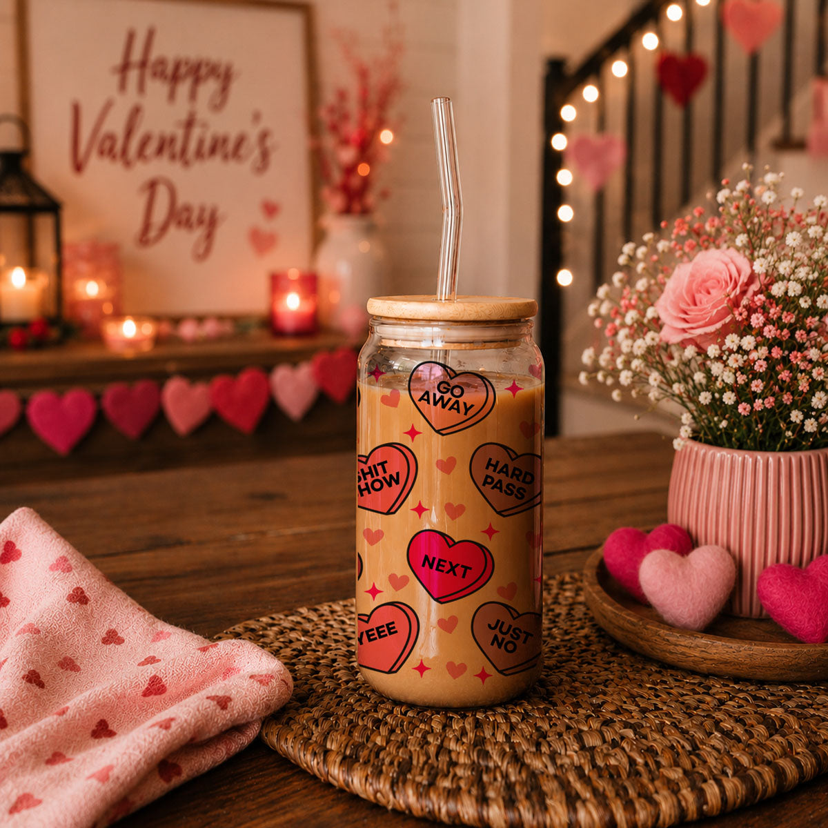 Funny Candy Hearts 20oz