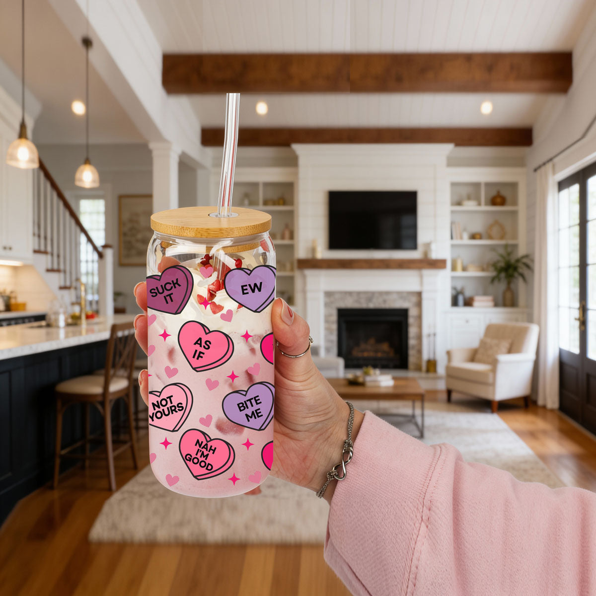 Funny Candy Hearts 20oz