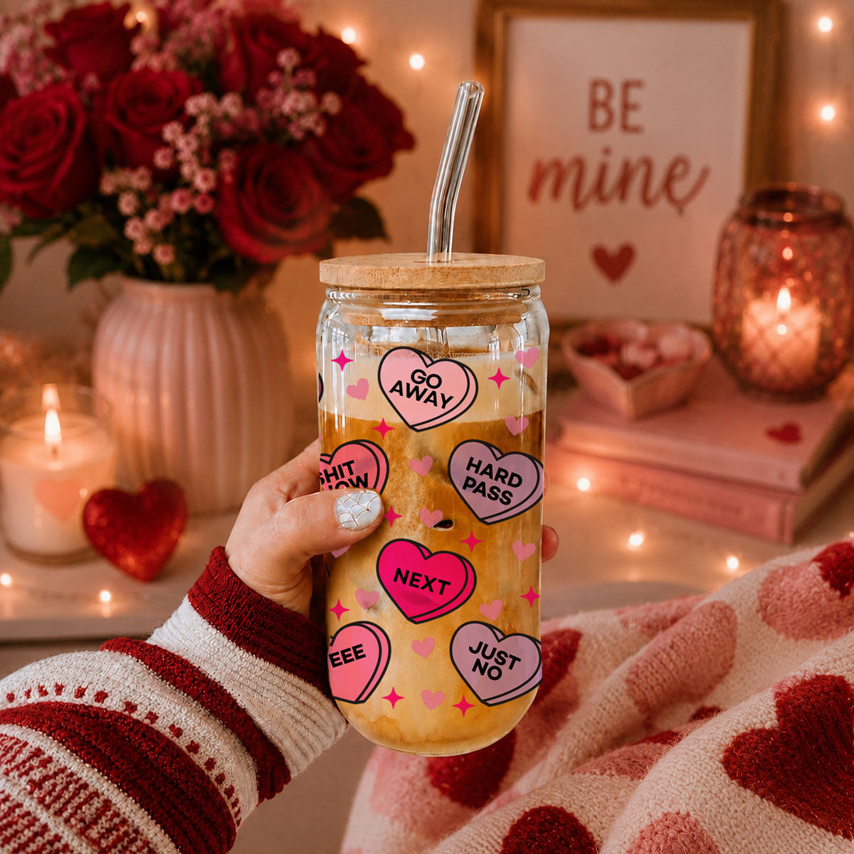 Funny Candy Hearts 20oz