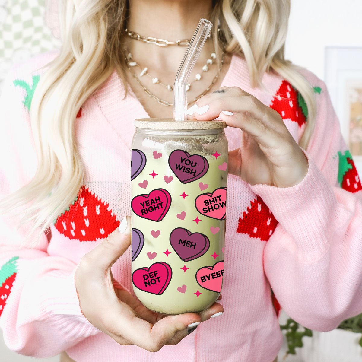 Funny Candy Hearts 20oz