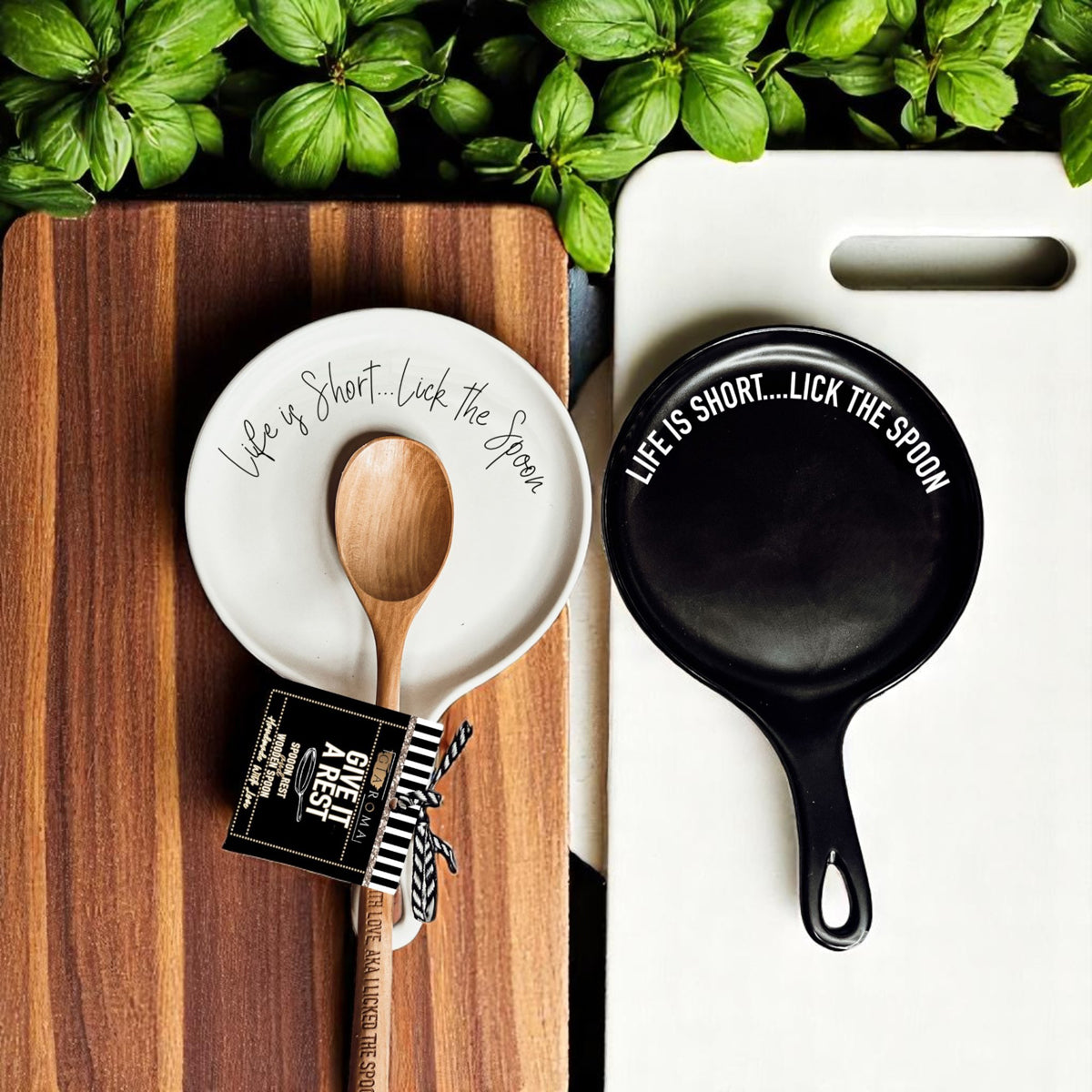 Ceramic spoon rest with funny quotes
Kitchen hostess gift with humor
Wholesale kitchen gifts with sayings