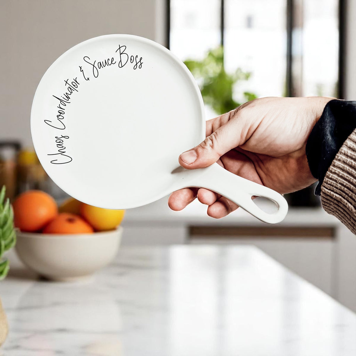 Chaos coordinator ceramic spoon rest gift set
Kitchen boss spoon holder with wooden spoon
Modern farmhouse kitchen organization gift