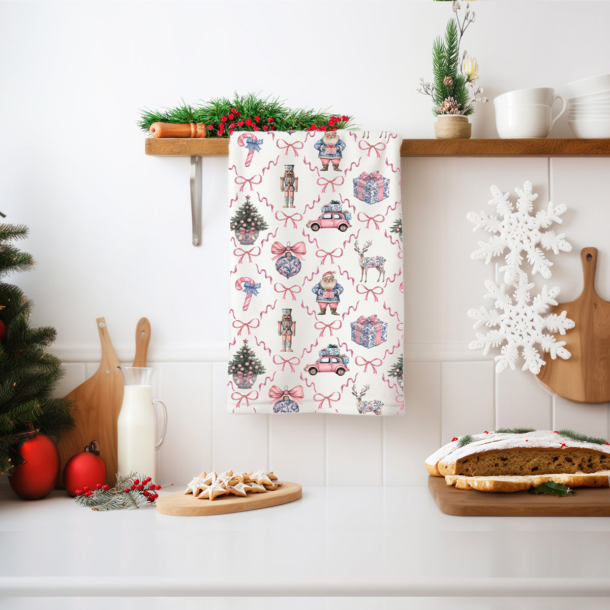 Seasonal dish towels chinoiserie style
Holiday home kitchen towels elegant design
Christmas kitchen decor towels cotton
Curated Christmas kitchen decor