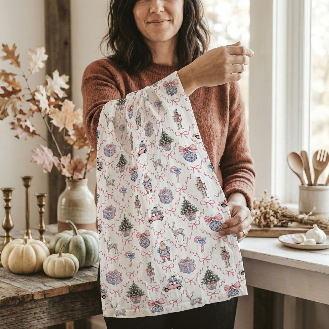 classic southern christmas kitchen towel chinoiserie decor
elegant feminine christmas kitchen towel pink and blue
luxury holiday kitchen decor chinoiserie style towel
timeless christmas decor kitchen towel pastel chinoiserie
high end christmas kitchen styling chinoiserie tea towel