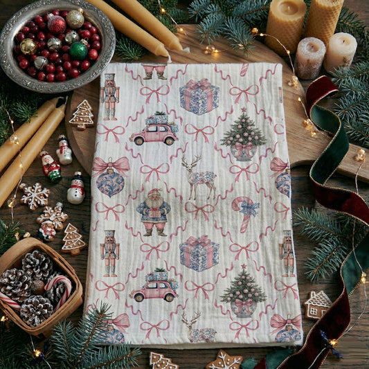 blue pink chinoiserie christmas kitchen towel holiday decor
chinoiserie christmas tea towel with bows and ornaments
elegant chinoiserie holiday kitchen towel pastel christmas decor
vintage chinoiserie christmas towel pink and blue aesthetic
chinoiserie style christmas kitchen decor towel gift