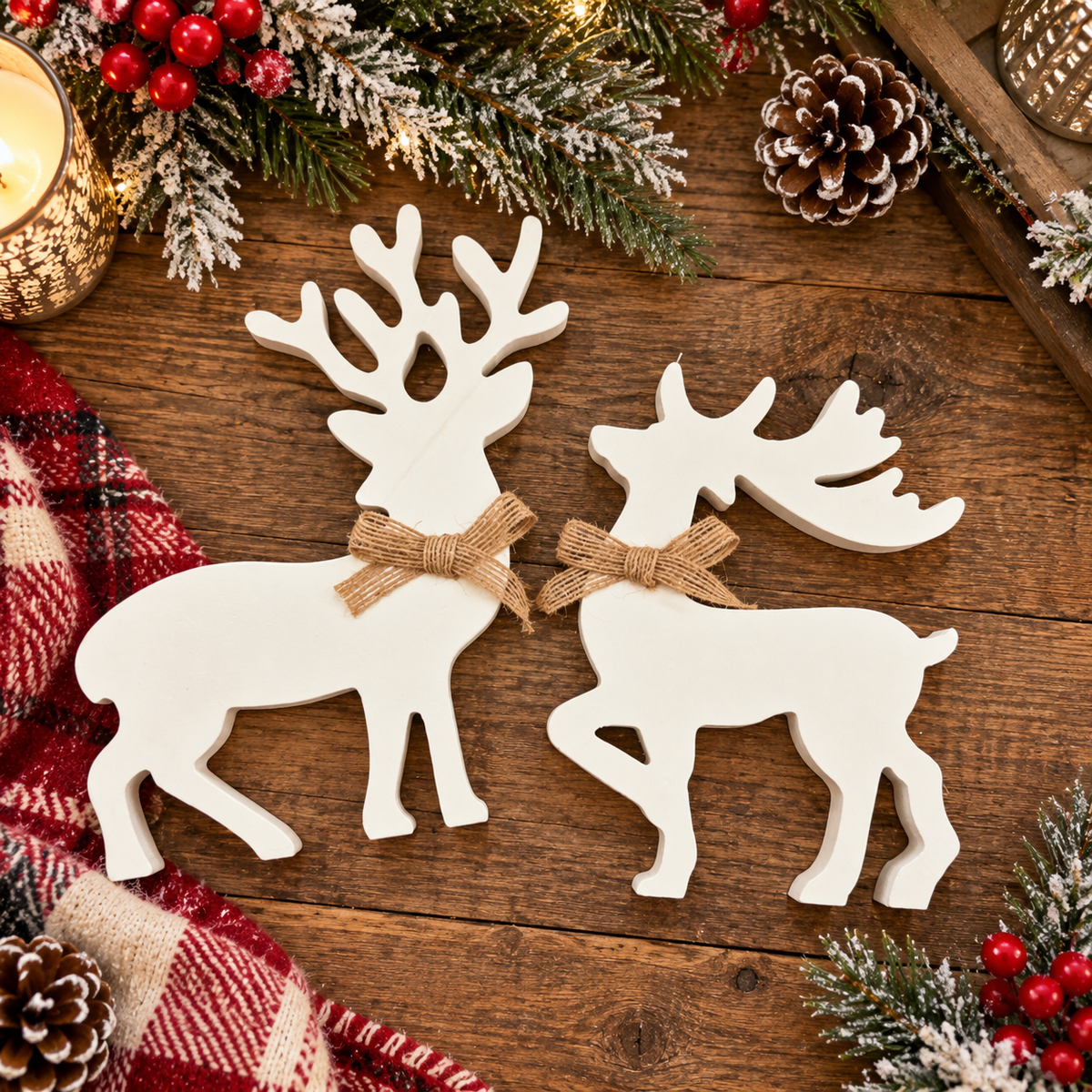 rustic farmhouse Christmas deer decor
Christmas reindeer home accent decor
wooden holiday deer decorations
decorative wooden reindeer for Christmas