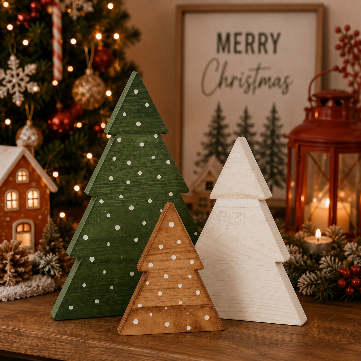 Green and white wooden Christmas tree decoration set
Natural wood Christmas trees with hand-painted snow accents
Three-piece boxwood Christmas tabletop decoration
Wooden holiday tree decorations for indoor display
Freestanding Christmas tree silhouettes made from boxwood
Medium white wooden Christmas tree
Small natural wood Christmas tree
Boxwood Christmas tree decorations
Wooden Christmas tree size comparison for tabletop décor