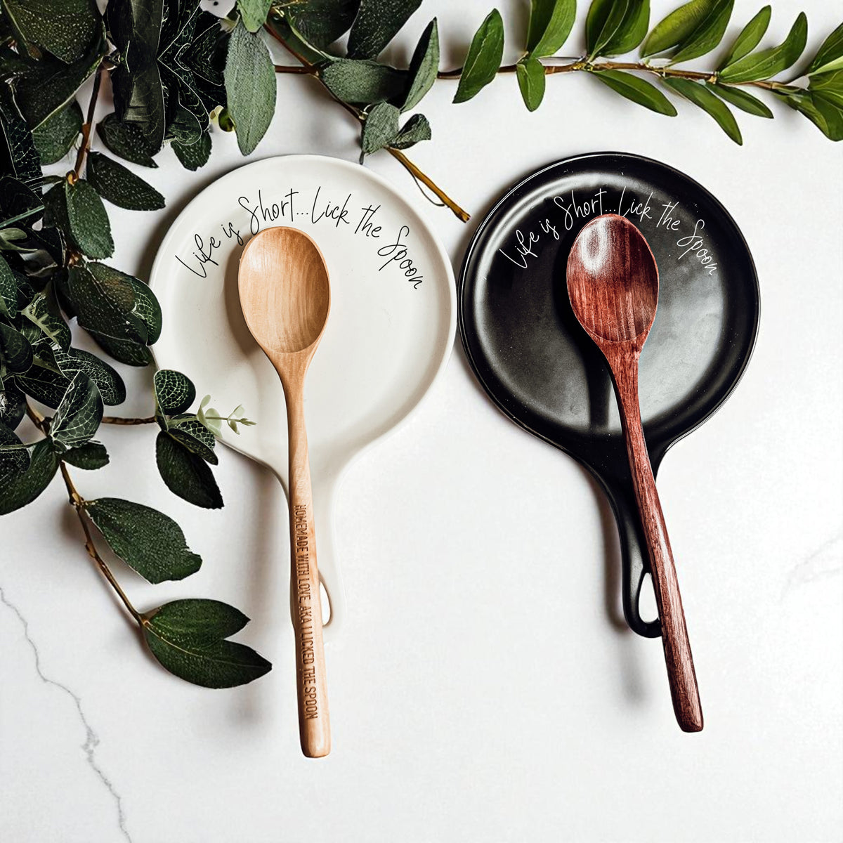 Ceramic cooking spoon rest - Kitchen accessories for bakers - Funny motivational utensil holder
Kitchen decor with sayings
Cooking quote accessories
Baking lover gifts