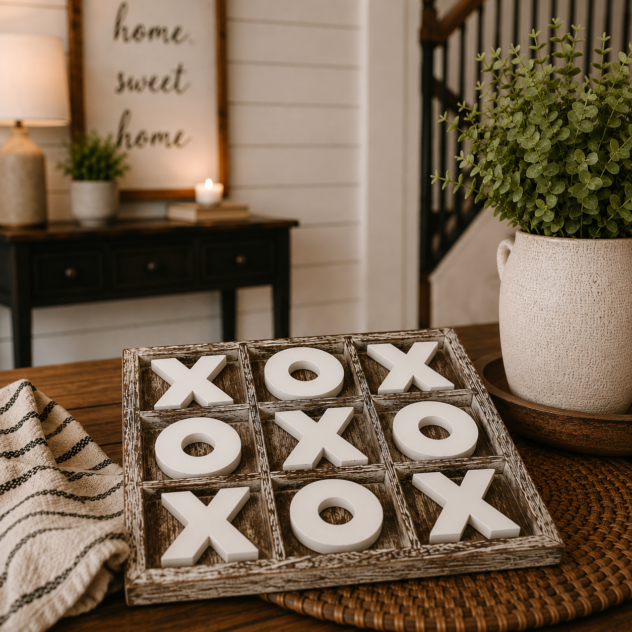 Rustic Tic Tac Toe