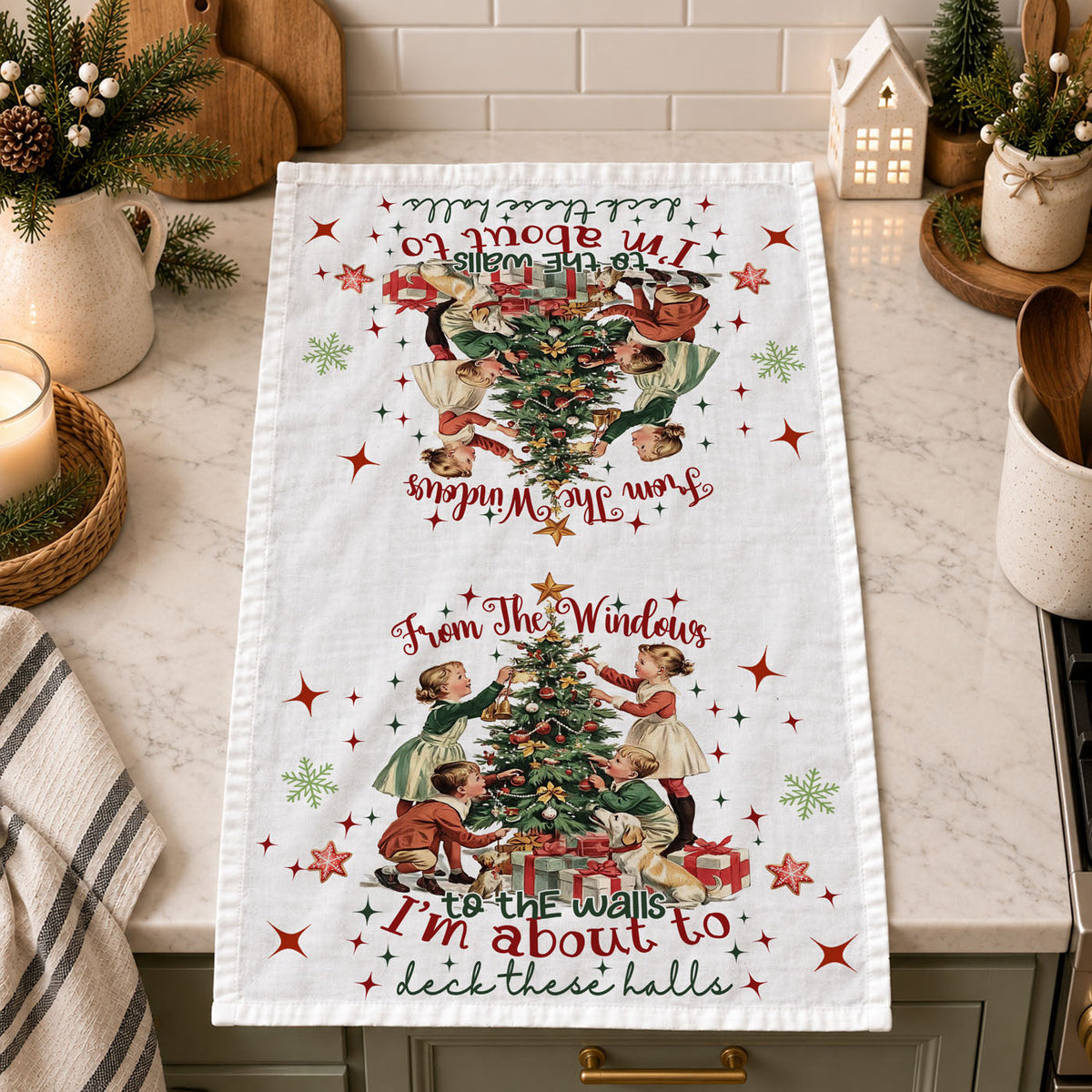Song lyric Christmas kitchen towel
Music quote holiday kitchen accessories
Pop culture holiday kitchen towel
Retro Christmas kitchen accessories
Vintage Christmas kitchen essentials
1950s Christmas kitchen towel
Mid century Christmas kitchen decor