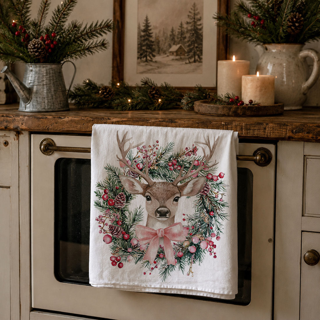 minimal christmas aesthetic deer kitchen towel
neutral christmas home decor deer towel styling
clean aesthetic holiday kitchen towel deer wreath
christmas kitchen decor for photos deer towel
styled christmas kitchen towel deer wreath
christmas kitchen towel deer wreath farmhouse decor
holiday kitchen towel with deer and pine wreath
rustic christmas dish towel deer woodland design
farmhouse christmas towel deer with berries wreath
woodland christmas kitchen towel deer illustration