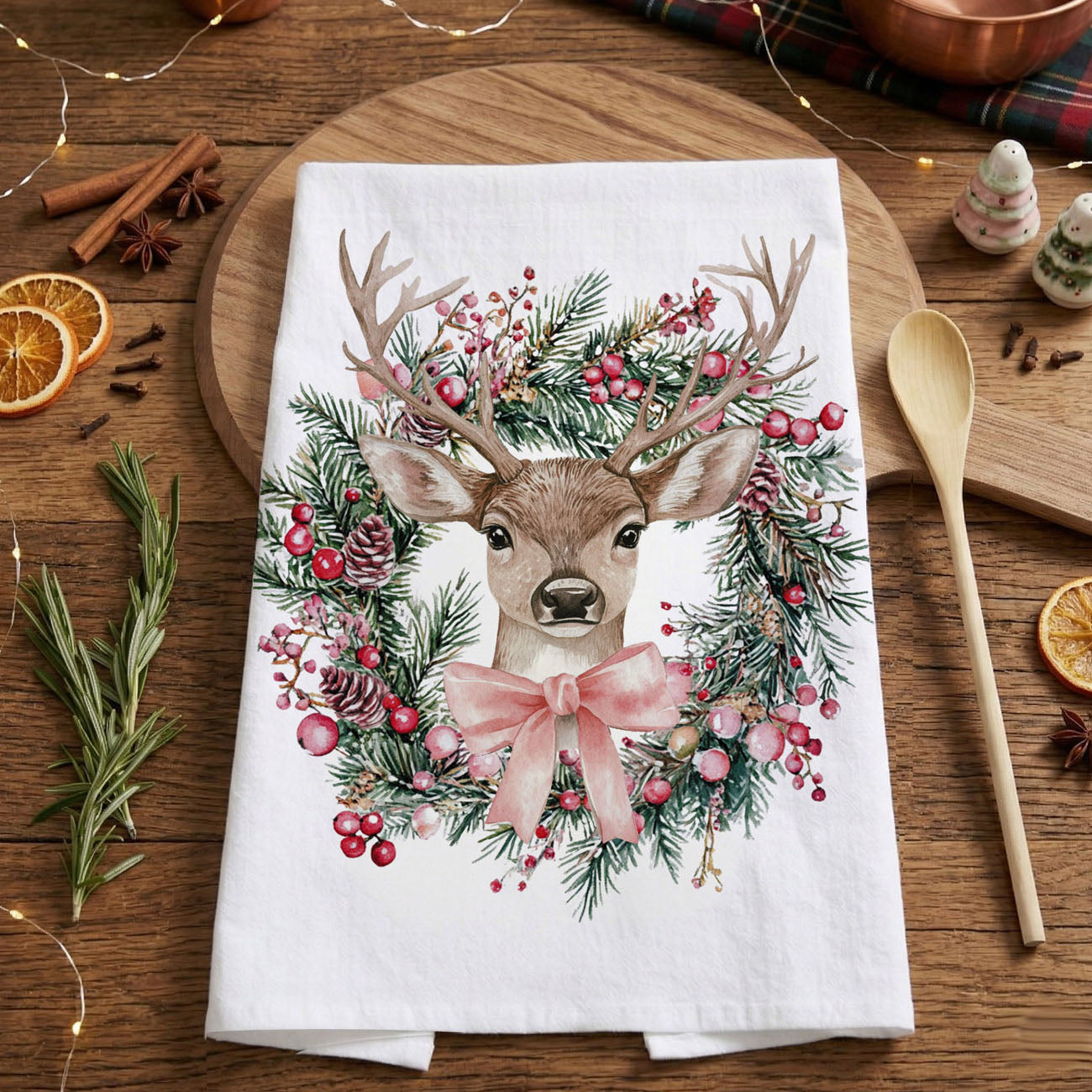 minimal christmas aesthetic deer kitchen towel
neutral christmas home decor deer towel styling
clean aesthetic holiday kitchen towel deer wreath
christmas kitchen decor for photos deer towel
styled christmas kitchen towel deer wreath