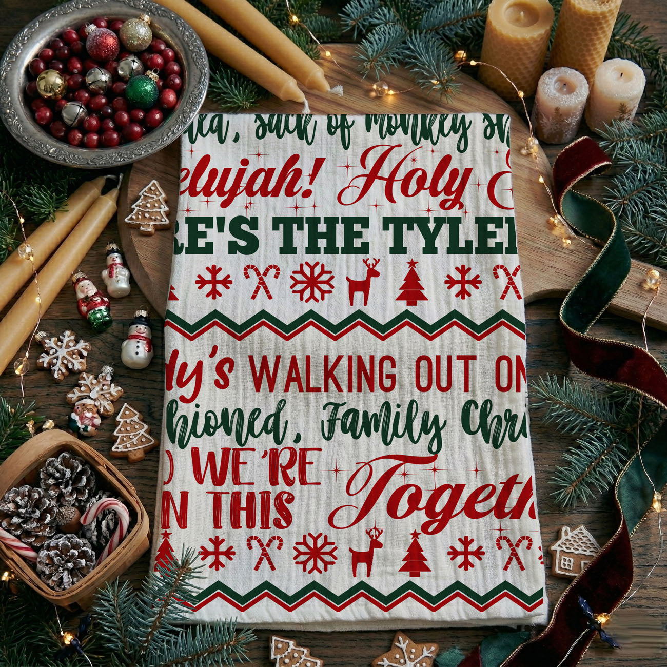 funny christmas kitchen towel griswold quotes holiday decor
christmas vacation inspired kitchen towel funny sayings
holiday kitchen towel with classic movie quotes christmas
funny christmas dish towel bold quote design festive decor
grinchy funny christmas towel holiday quote aesthetic