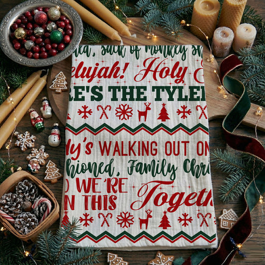funny christmas kitchen towel griswold quotes holiday decor
christmas vacation inspired kitchen towel funny sayings
holiday kitchen towel with classic movie quotes christmas
funny christmas dish towel bold quote design festive decor
grinchy funny christmas towel holiday quote aesthetic
