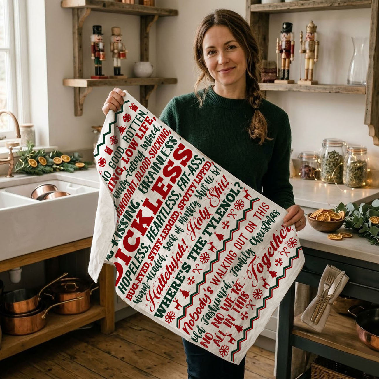 sarcastic christmas kitchen towel funny holiday sayings
inappropriate funny christmas decor kitchen towel
adult humor christmas kitchen towel festive quote
funny holiday decor towel for chaotic family gatherings
relatable christmas quote kitchen towel humor