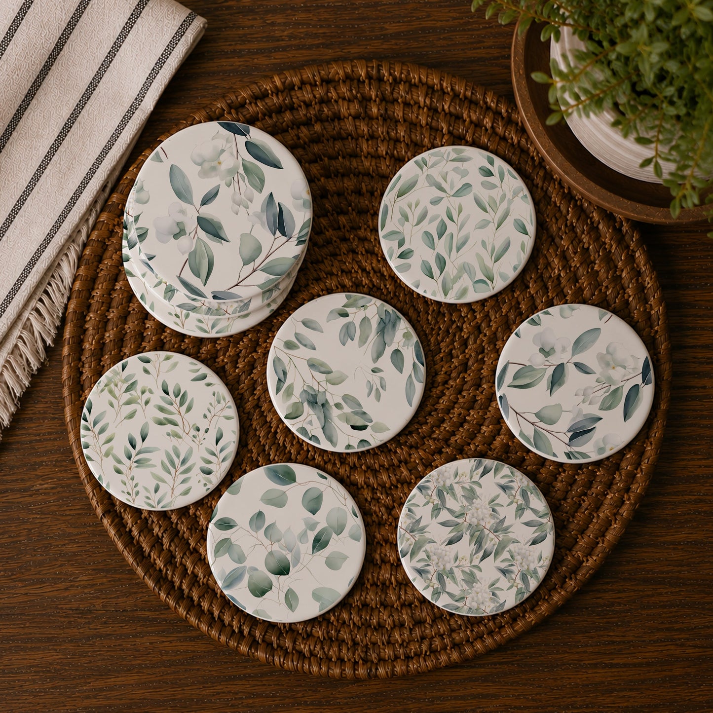 Eucalyptus Coasters