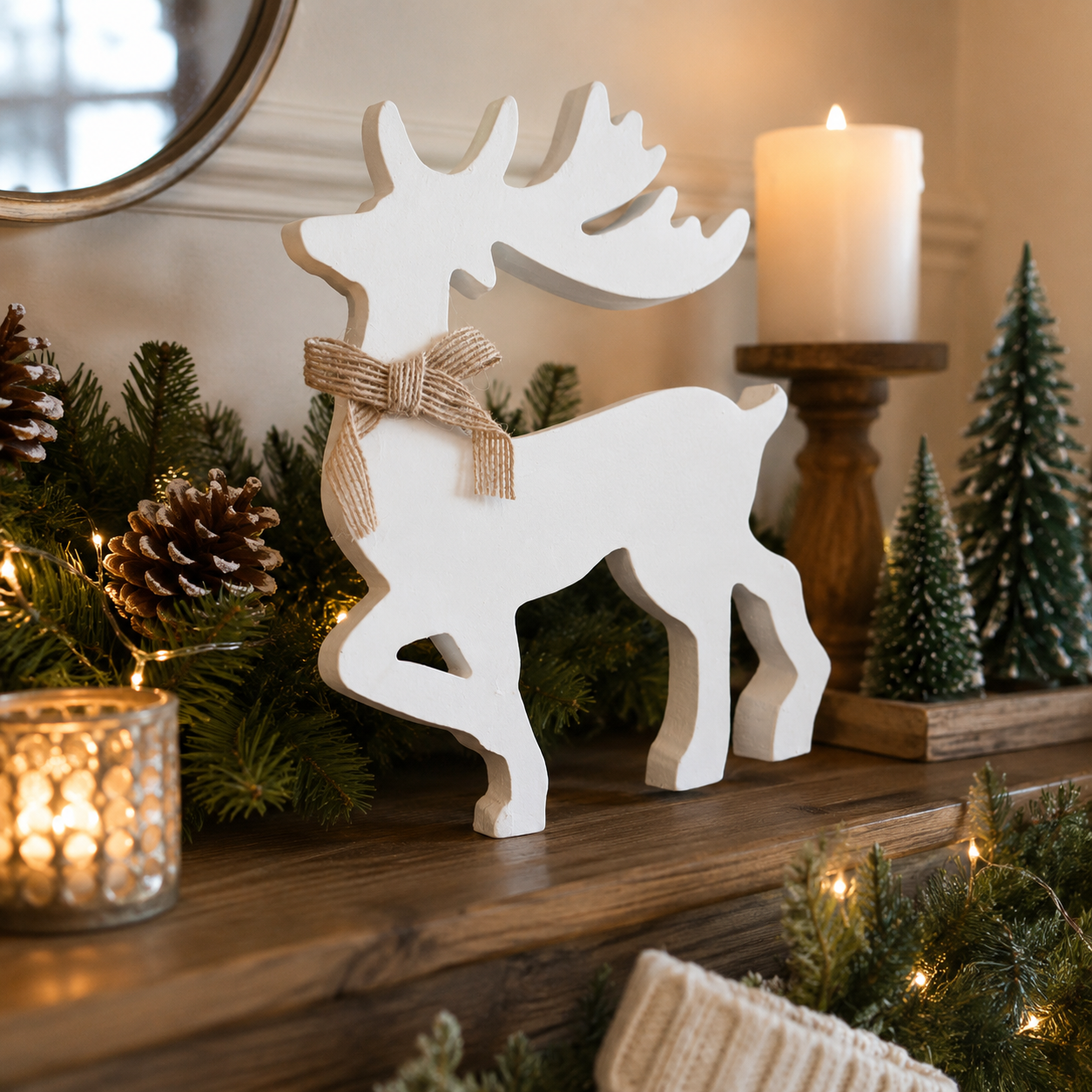 Snowy Stags