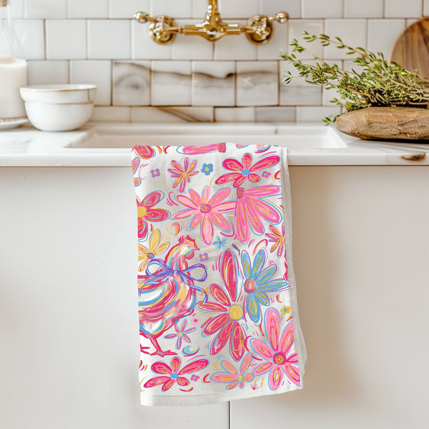 Boho chic chicken kitchen towel colorful spring design
Free spirit chicken dish towel bohemian farmhouse floral
Artistic boho chicken kitchen towel vibrant Easter
Whimsical farmhouse chicken towel bohemian colorful spring