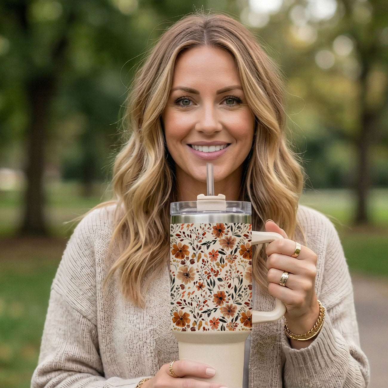 stylish fall floral drinkware
warm beige floral tumbler
fall brunch aesthetic tumbler
cute coffee tumbler for fall
neutral autumn botanical cup
fall leaves and flowers tumbler
boho floral autumn cup
cute floral thanksgiving tumbler
aesthetic floral travel tumbler
cozy chic floral tumbler