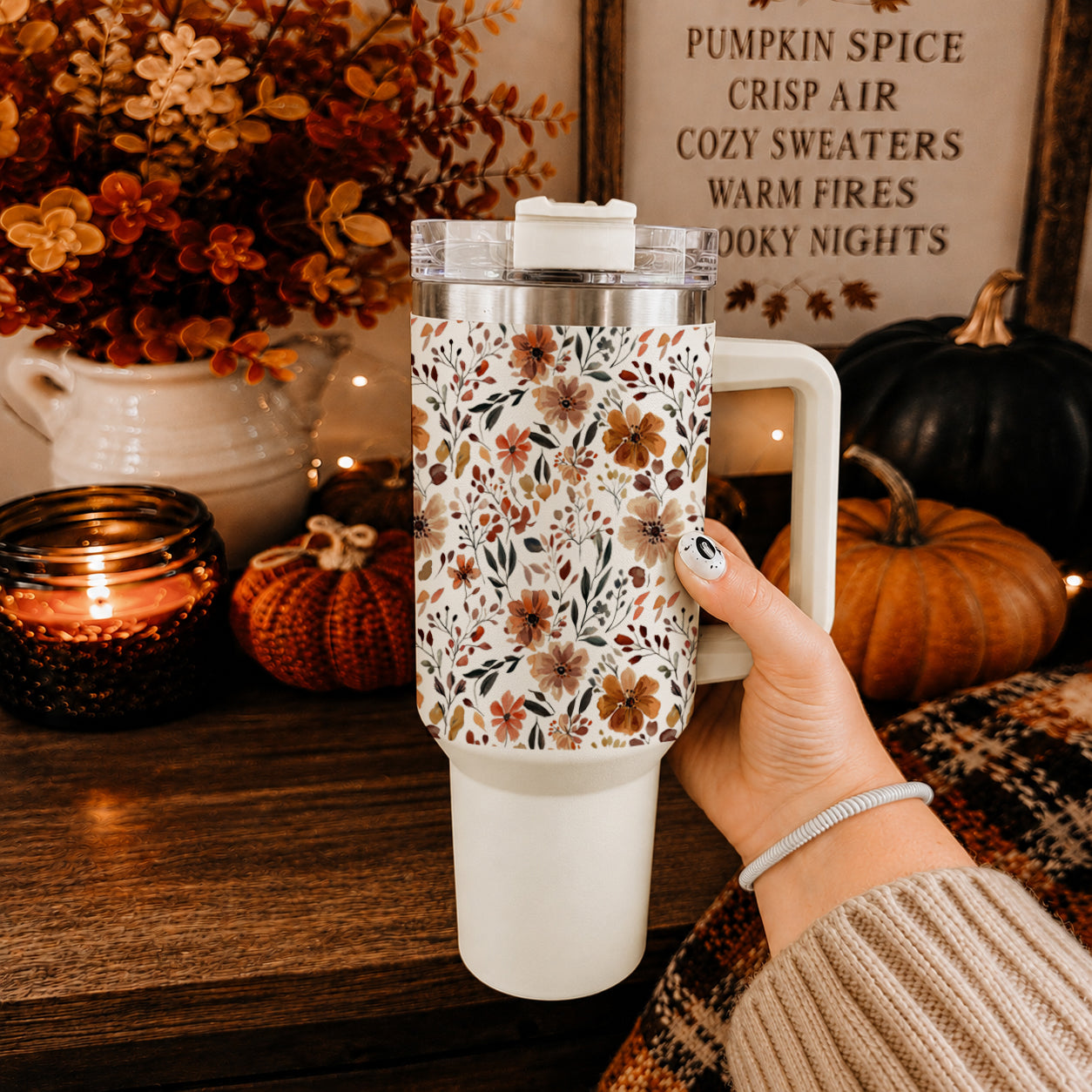 Seasonal retail tumbler with autumn flowers
Wholesale autumn tumbler with neutral flower design
Boutique drinkware with fall floral aesthetic
Fall market tumbler with boho floral print
Autumn product tumbler for boutique shelves
Vendor market floral tumbler for fall
Boho floral tumbler for seasonal shop displays
Retail fall flower tumbler with neutral style
Wholesale boho tumbler for autumn collection
Giftable fall floral tumbler for boutiques
40oz floral tumbler for pumpkin patch outings