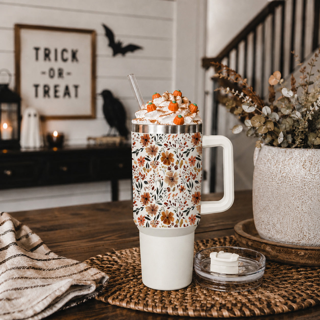 Fall teacher gift tumbler with flower design
Boho floral autumn tumbler gift
Seasonal floral drinkware gift for women
Pumpkin spice lover gift tumbler with floral print
Autumn coffee lover tumbler gift
Neutral fall floral cup gift for her
Boutique fall floral tumbler for gift shops
Wholesale fall tumbler with floral pattern
Retail autumn floral drinkware for boutiques
Gift shop floral tumbler for fall displays
Boho floral boutique tumbler for autumn