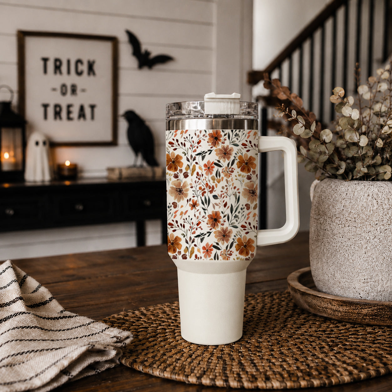 Autumn floral tumbler for apple orchard trips
Fall festival tumbler with flower pattern
Cozy outing tumbler with autumn floral design
Pumpkin patch coffee tumbler with boho flowers
Autumn road trip tumbler with floral print
Hayride tumbler with warm neutral floral wrap
Fall weekend tumbler with autumn flower pattern
Apple picking tumbler with floral autumn design
Autumn fair tumbler with boho floral aesthetic
Pumpkin spice season tumbler with floral print