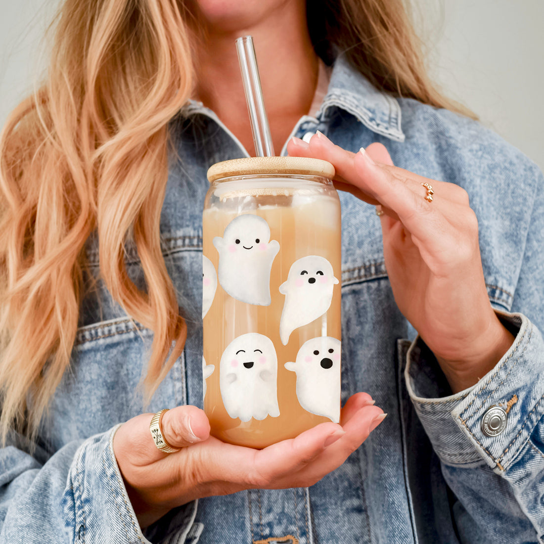 sweet spooky tumbler
ghost party drink set
cute halloween glass
ghost home accent glass
halloween decor tumbler