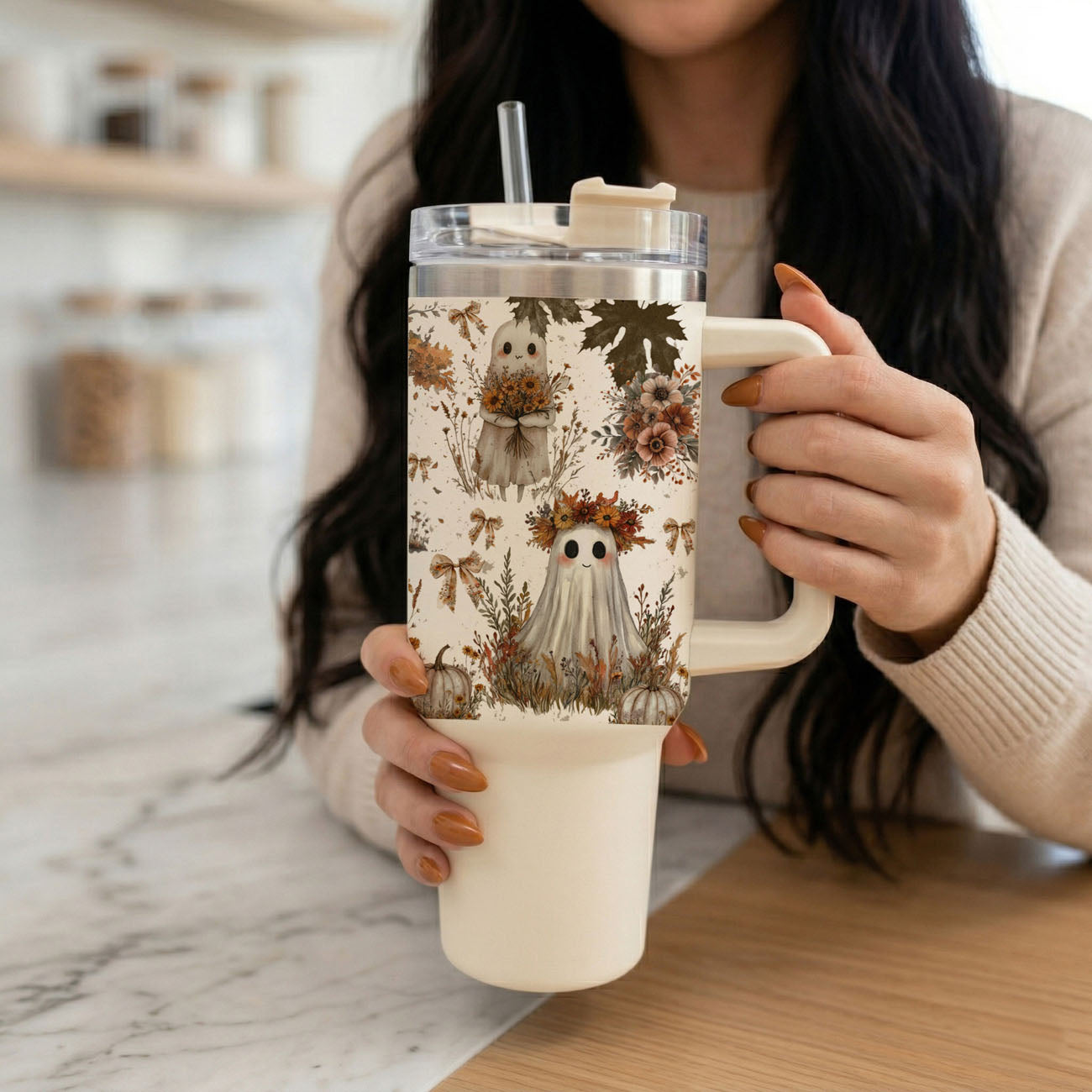 cozy ghost travel tumbler
cute ghost cup aesthetic
autumn ghost tumbler with handle
neutral halloween hydration cup
ghost tumbler for cozy mornings
cute ghost tumbler with bows
pumpkin patch aesthetic ghost cup
neutral floral ghost tumbler
Fall boutique tumbler with neutral Halloween ghost print
Cute ghost tumbler for fall markets boutiques and gift shops