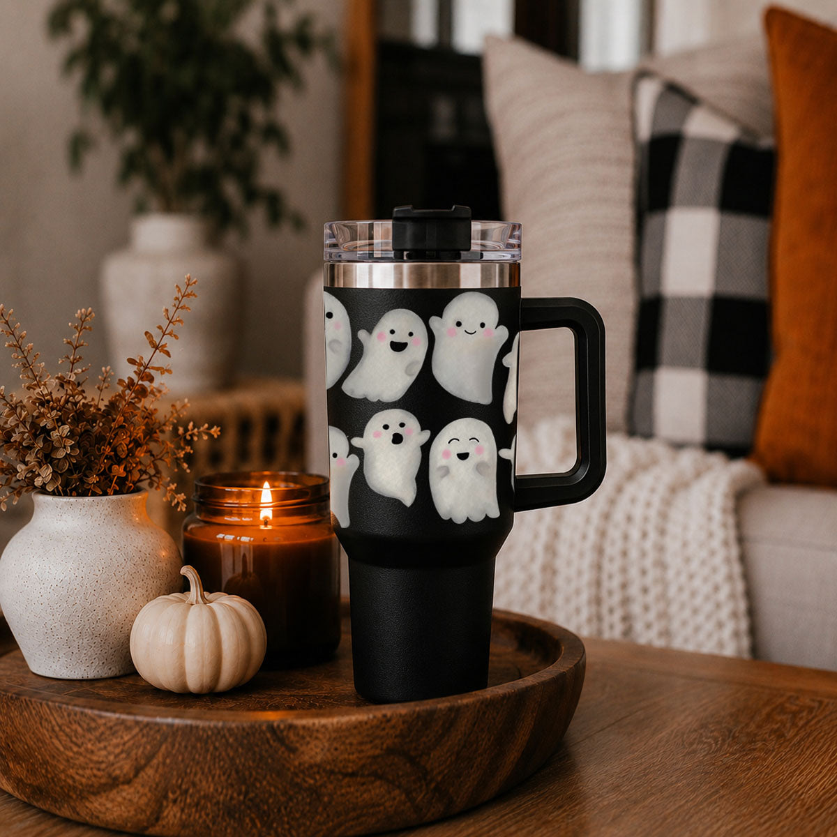Cute ghost tumbler for boutiques and gift shops
Seasonal Halloween tumbler for boutique shelves
Halloween product tumbler with cute ghost wrap
40oz black Halloween tumbler for spooky season
Black insulated Halloween tumbler with ghosts
Large ghost tumbler with handle and straw lid
40oz Halloween water cup with ghost print
Black stainless steel tumbler with Halloween ghosts
Insulated ghost cup for hot and cold drinks
Large spooky season cup with cute ghost artwork