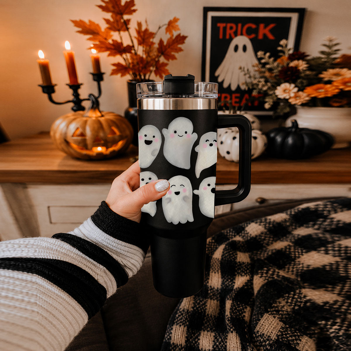 Spooky season coffee cup with ghost design
Black Halloween cup with cute white ghosts
Halloween drink tumbler with kawaii ghost artwork
Cute ghost water tumbler for fall
40oz black tumbler with Halloween ghost print
Halloween insulated tumbler with cute ghosts
Spooky cute insulated cup for Halloween drinks
Ghost pattern tumbler for Halloween and fall
Cute ghost cup for Halloween coffee and water
Halloween water cup with handle and straw