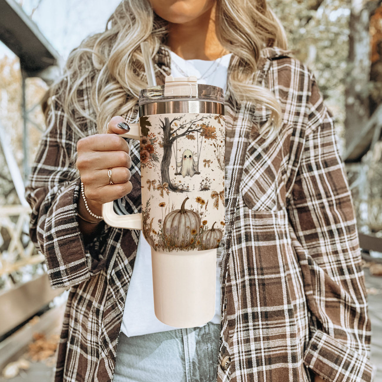 cozy spooky season drinkware
ghost tumbler for coffee lovers
cute ghost tumbler aesthetic gift
neutral halloween tumbler with straw
ghost coffee station tumbler
cottagecore spooky tumbler aesthetic
cute pumpkin ghost cup
neutral spooky coffee aesthetic
Halloween drinkware with neutral ghosts pumpkins and florals
Boho farmhouse fall tumbler with spooky cute ghost design