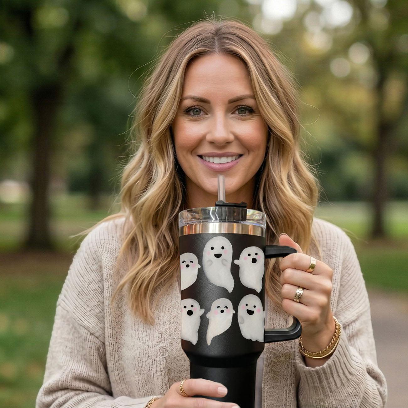Kawaii ghost tumbler with black background
Cute spooky tumbler with smiling ghosts
Playful ghost tumbler for Halloween drinks
Whimsical ghost tumbler with spooky cute design
Adorable ghost cup for Halloween season
Happy ghost tumbler with black spooky background
Smiling ghost tumbler for Halloween lovers
Cute boo tumbler with ghost pattern
Boo crew tumbler with cute ghost artwork
Friendly ghost tumbler for spooky season
Minimal Halloween tumbler with cute ghosts