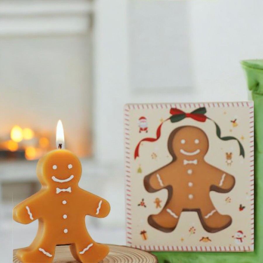 Gingerbread Man Paraffin Candle