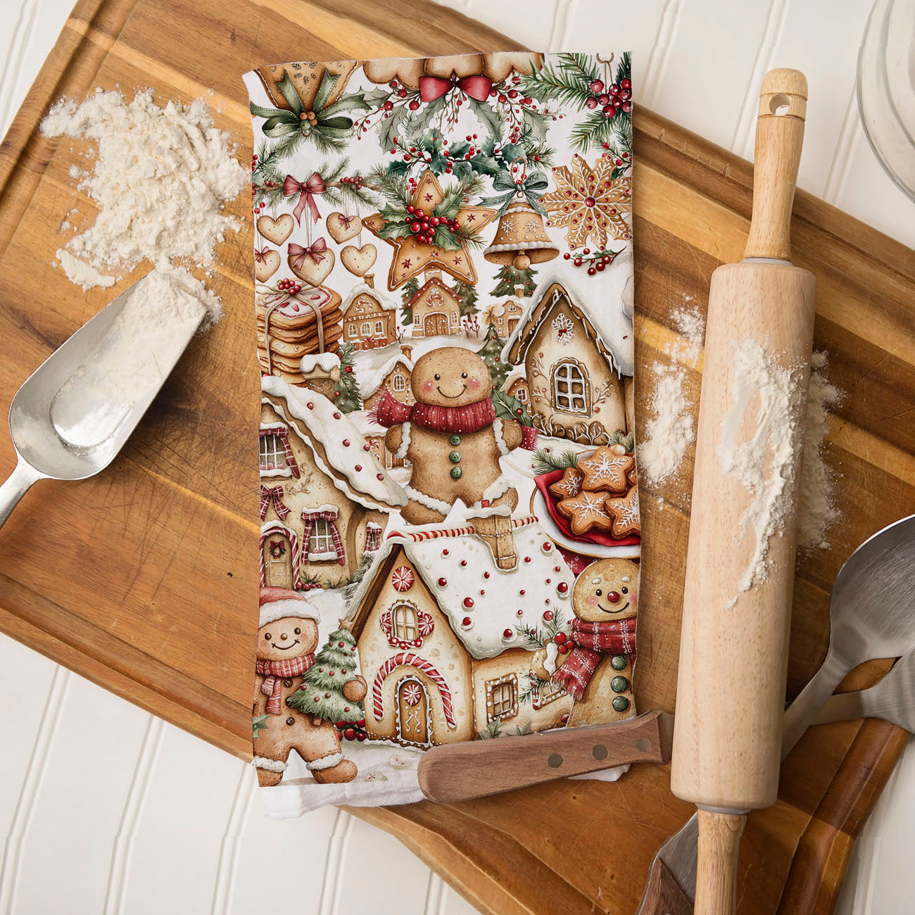farmhouse baking decor Christmas towel
vintage farmhouse Christmas baking towel
country Christmas kitchen decor towel
rustic cookie themed dish towel holiday
cozy farmhouse kitchen Christmas baking towel