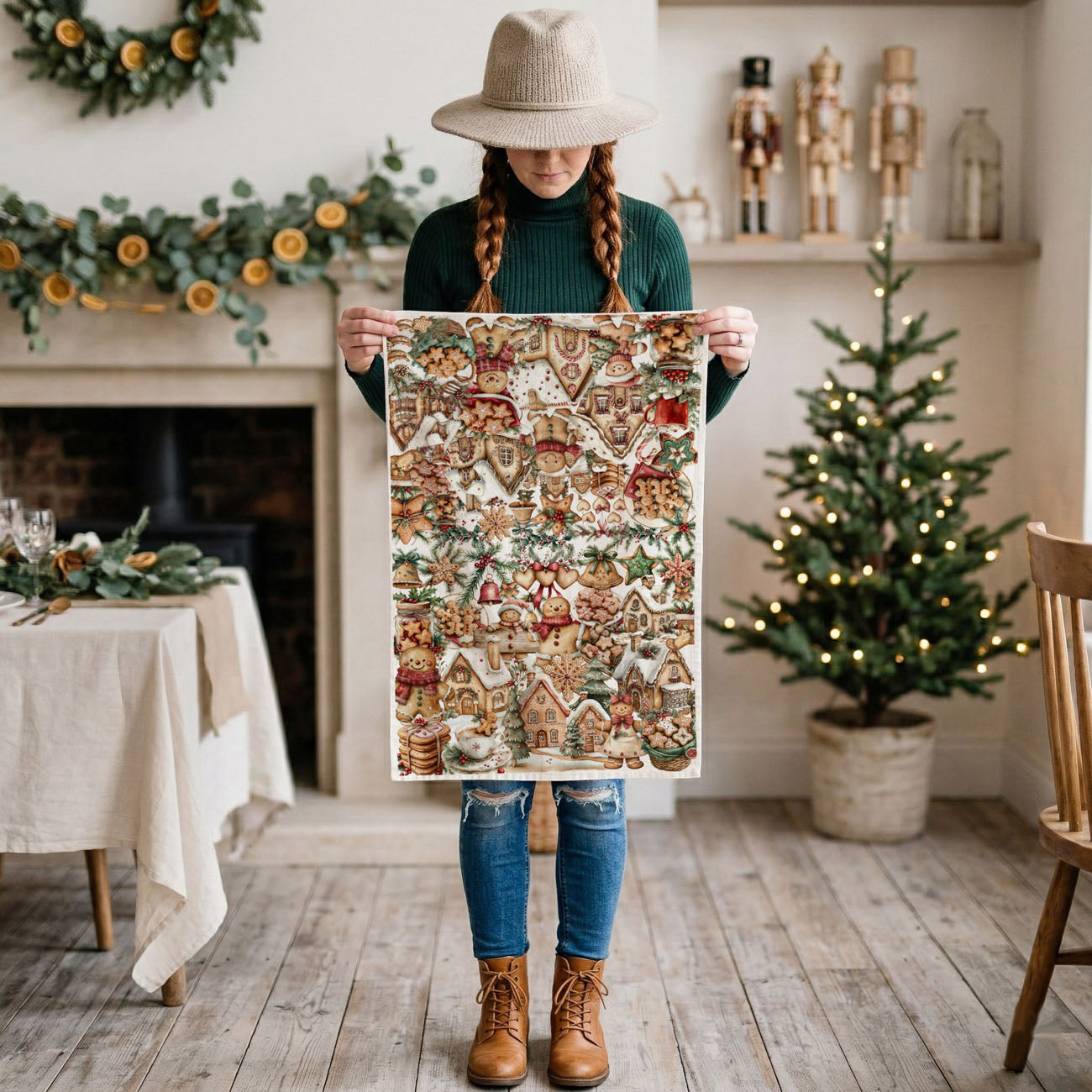 gingerbread cookie village kitchen towel
Christmas cookie cottage tea towel design
holiday gingerbread bakery decor towel
gingerbread house baking theme dish towel
Christmas cookie art kitchen towel