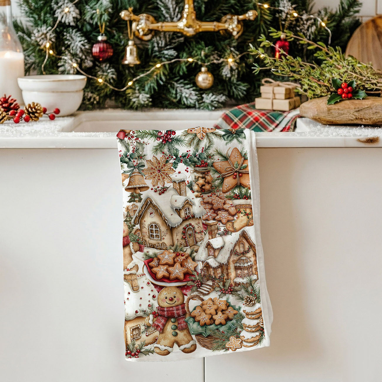 Christmas gift for baking mom kitchen towel
holiday gift for cookie baker kitchen decor
thoughtful Christmas kitchen gift towel
baking themed Christmas present dish towel
holiday gift idea for home baker towel