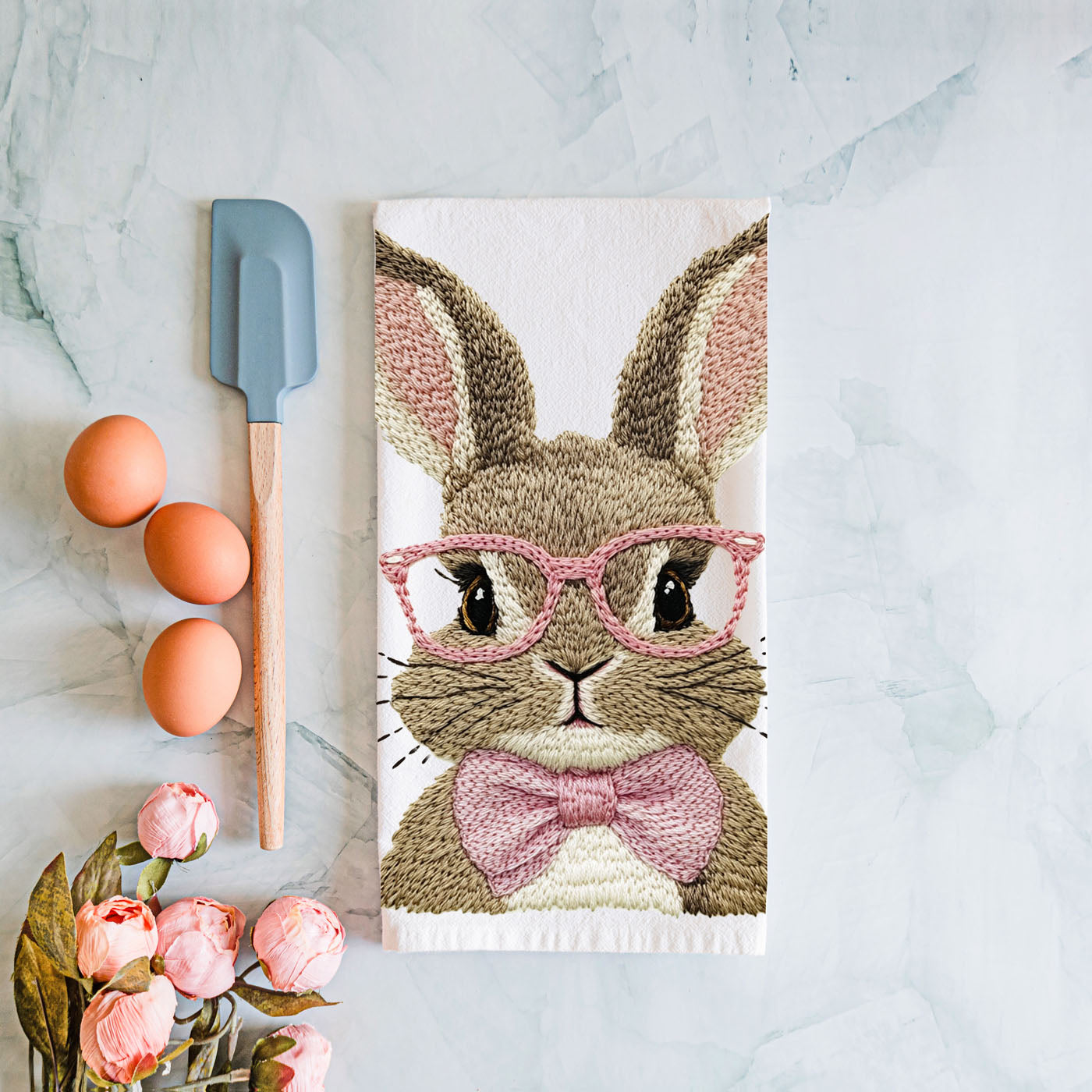 Modern farmhouse 3D bunny embroidery dish towel spring
Classic embroidered bunny kitchen towel blue pink
Timeless 3D bunny embroidery towel Easter farmhouse
Refined embroidered bunny dish towel glasses spring