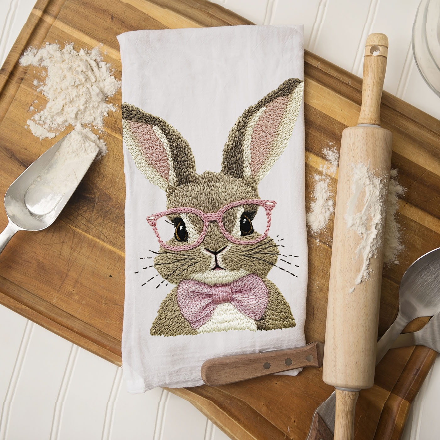 Luxury embroidered bunny dish towel glasses farmhouse
Easter bunny 3D embroidery kitchen towel spring decor
Artisan embroidered bunny kitchen towel blue pink
Raised bunny embroidery dish towel glasses Easter spring