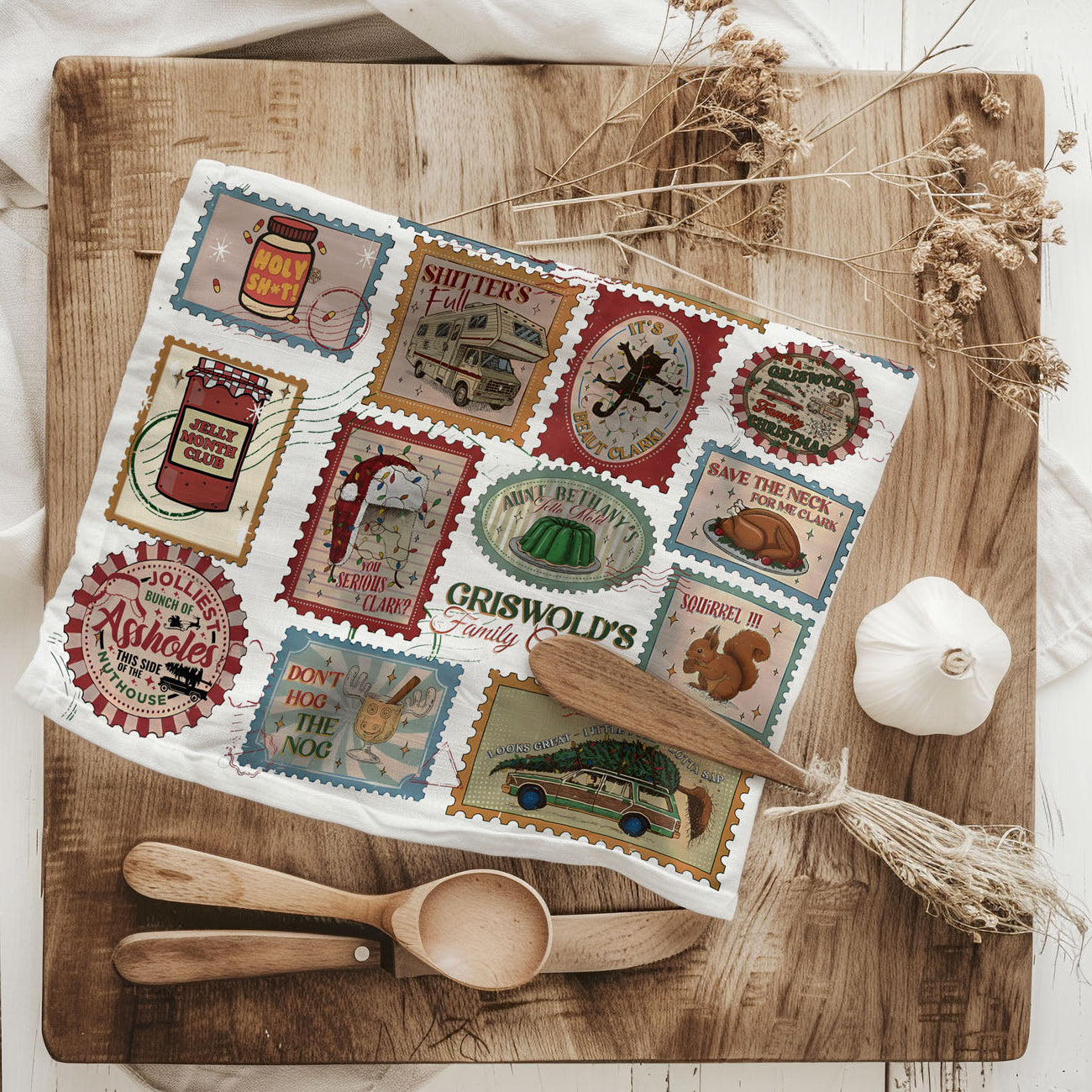 holiday dish towel for baking and decorating
funny christmas decor for small kitchen spaces
festive kitchen towel for holiday entertaining
cute and funny christmas kitchen accessories