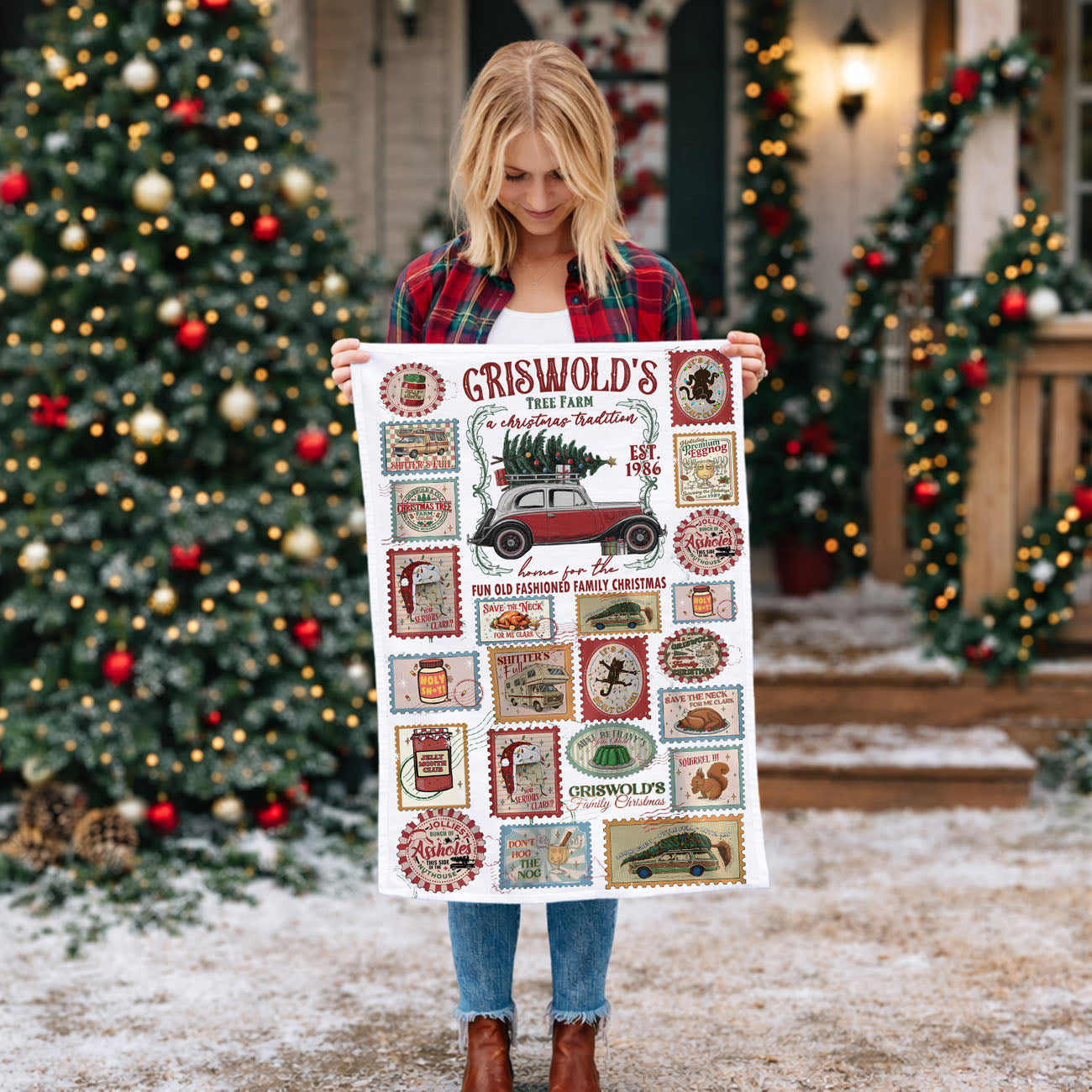 funny holiday towel for wine drinking christmas moms
sarcastic christmas kitchen accessory gift idea
funny towel for holiday stress baking season
relatable christmas decor for busy moms kitchen
holiday humor kitchen towel for real life christmas