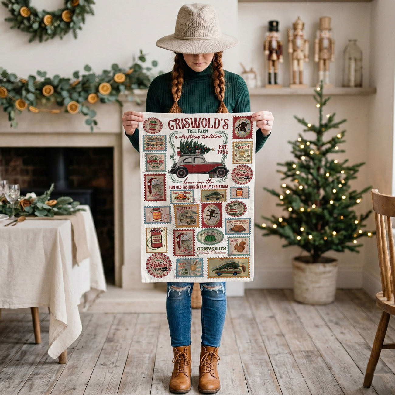 christmas movie fan gift kitchen towel
funny farmhouse christmas kitchen towel
funny christmas gift for mom kitchen towel
hilarious holiday dish towel gag gift
holiday hosting essentials kitchen towel
decorative holiday towel for everyday use
christmas kitchen upgrade decor towel