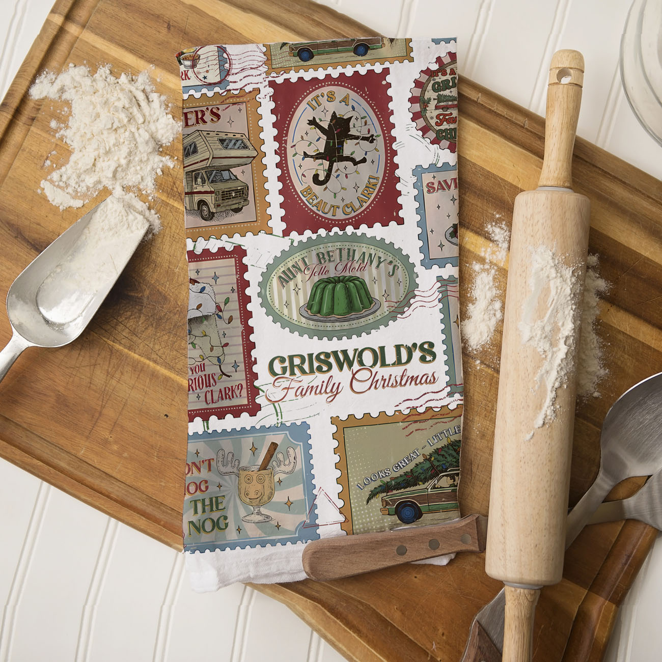 old fashioned christmas kitchen towel retro style
christmas tree farm theme kitchen towel vintage look
holiday kitchen decor towel with nostalgic christmas art
winter holiday dish towel classic christmas vibe
traditional christmas scene kitchen towel decor