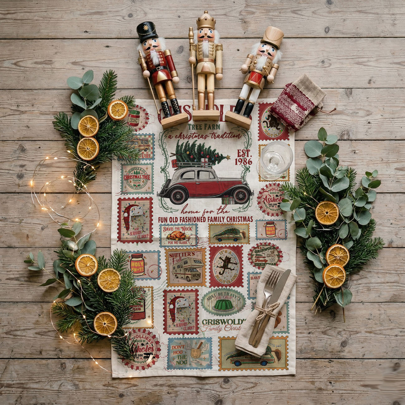 funny stocking stuffer kitchen towel
gift for mom christmas kitchen accessory
gift for sister funny holiday towel
gift for friend christmas movie fan
last minute christmas gift kitchen towel