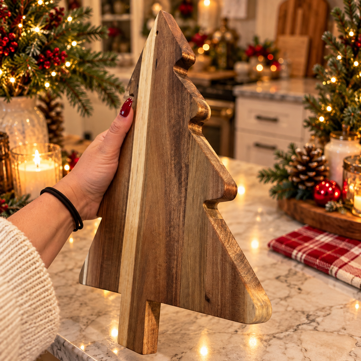 Christmas tree charcuterie board
wooden Christmas tree cutting board
Christmas charcuterie serving board
holiday tree shaped cutting board
wooden Christmas serving board
Christmas cheese board
Holiday sweets board with marshmallows, chocolate peppermint