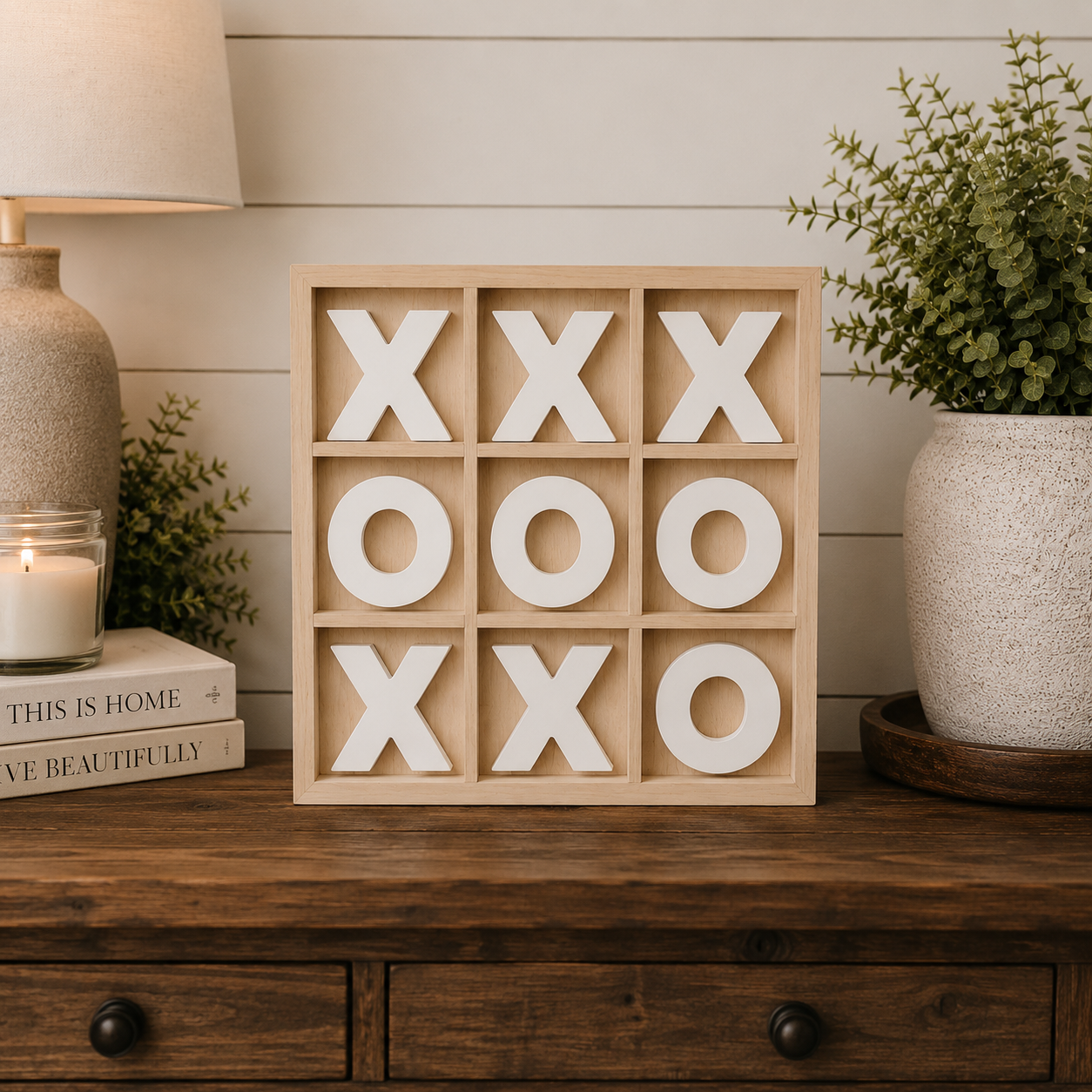 Rustic Tic Tac Toe