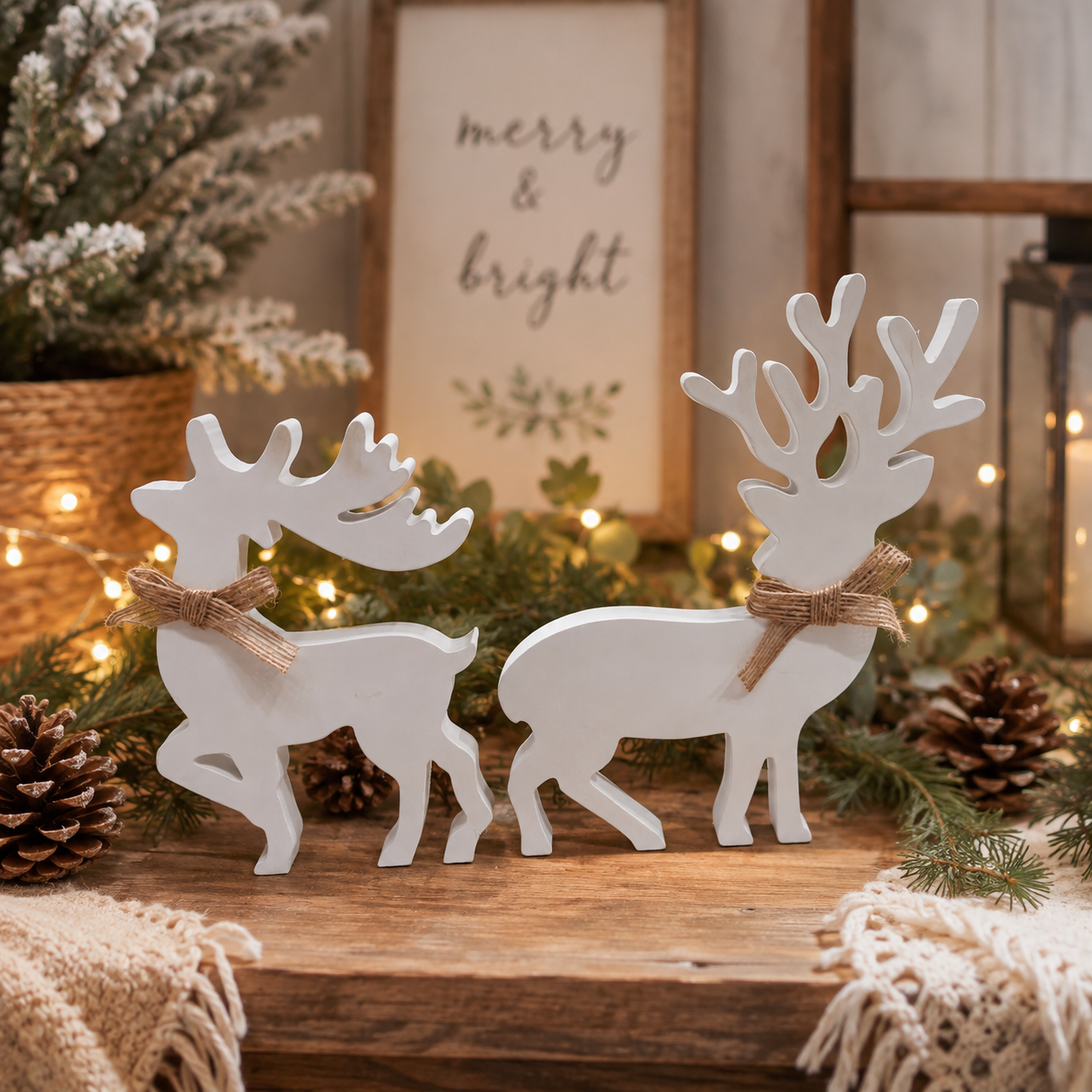 Snowy Stags
