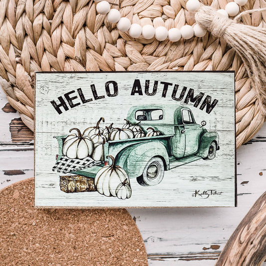 Hello Autumn Teal