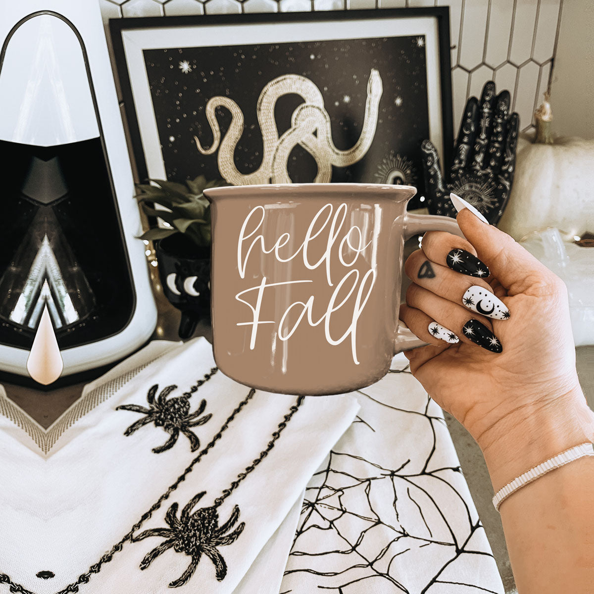 cute hello fall drinkware for sweater weather
hello fall mug gift idea for her
neutral hello fall coffee cup for cozy mornings