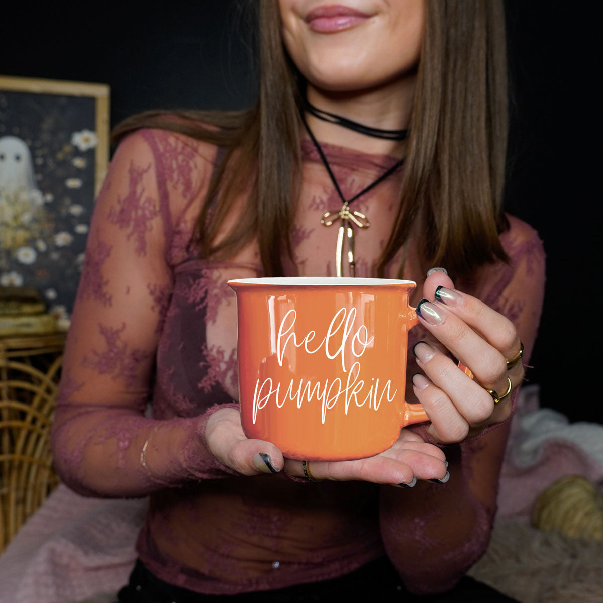 autumn drinkware for pumpkin spice season
cute fall coffee cup
fall latte mug with orange color
cozy season coffee mug
fall mug for pumpkin patch days