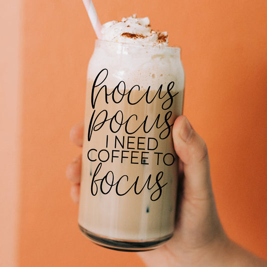 Hocus Pocus I need Coffee To Focus Coffee Mug With Lid